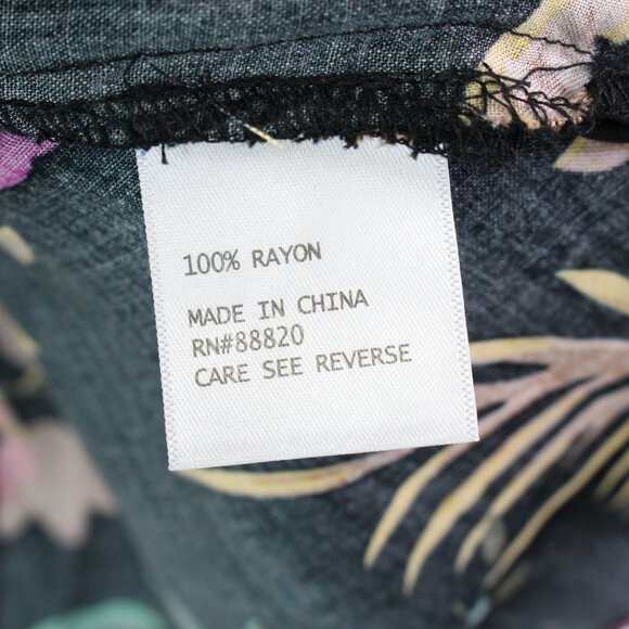 Cynthia Rowley Double V Tropical Cami Black Size S - Picture 5 of 6